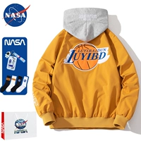 áo khoác bomber NASA doanh áo khoác nam mùa thu đông dày thêu hình bóng chày bông rời thủy triều thương hiệu cặp đôi sinh viên Mỹ áo khoác áo bomber nam hàng hiệu