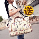 Сумка для путешествий, портативная вместительная и большая полиуретановая сумка через плечо для путешествий, в корейском стиле