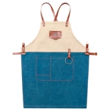 Джинсовый модный фартук, кофейный чай с молоком для маникюра для работы, делается под заказ