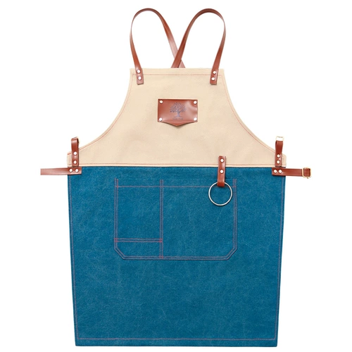 Джинсовый модный кофейный фартук для маникюра для работы, делается под заказ