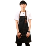 Джинсовый модный фартук, кофейный чай с молоком для маникюра для работы, делается под заказ, с печатью вашего логотипа