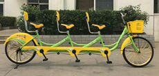 Двухместный / трехместный велосипед О, три