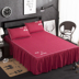 giường Net bông đỏ một mảnh giường váy bedspread Simmons bảo vệ tay áo bông đặt đơn đôi 1.5m1.8m mới - Váy Petti ga giường có viền Váy Petti