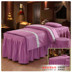 Beauty SPA thẩm mỹ viện massage bedspread bedspread bông denim bông hồng tròn màu xanh lá cây đầu vuông hình thang tùy chỉnh - Trang bị tấm các mẫu ga giường spa Trang bị tấm