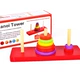3-5 tuổi mẫu giáo toán học giác ngộ giảng dạy viện trợ tháp Hà Nội trí tuệ bằng gỗ đồ chơi điện nhỏ 5 lớp Hanno Tháp đồ chơi cho bé trai 1 tuổi Đồ chơi IQ