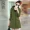 Authentic 2018 mùa thu Hàn Quốc phiên bản mới Slim trench coat phụ nữ trong phần dài của một cổng nhỏ gió mỏng mùa xuân và mùa thu áo phụ nữ