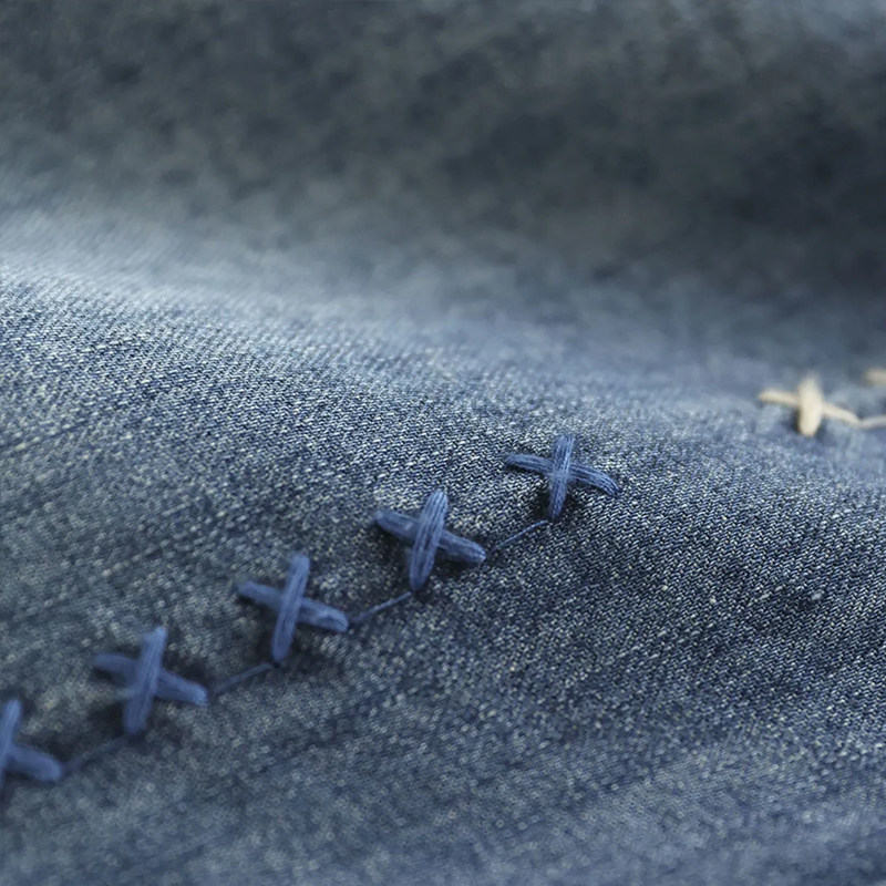 Loose five-inch denim shorts for women in summer 2022, a new retro embroidered large-sized straight-leg midpants Application Scenario