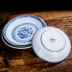 Đĩa tấm đĩa món ăn đĩa súp đĩa gốm đĩa màu xanh và trắng tinh tế Tấm trải giường men Ling Ling có thể được tùy chỉnh logo Đồ ăn tối