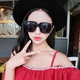 2018 mới Hàn Quốc retro hipster kính mát nam và nữ mô hình màu đen hộp lớn sửa chữa kính râm gương mặt trời nữ kính mát Kính râm