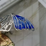 Окрашенная эмаль с бабочкой, брошь, ретро аксессуар на лацкан, двухцветная булавка подходит для мужчин и женщин