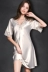 Đồ ngủ của Phụ Nữ Mùa Hè Lụa Ngắn Tay Áo Hàn Quốc Ren Sexy Silk Lỏng Kích Thước Lớn Băng Mỏng Lụa Nightdress Nhà Dịch Vụ váy cho người trung niên Đêm đầm