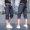 Mùa hè quần short denim nam cắt quần cộng với phân bón XL lỏng 7 điểm quần triều quần chất béo trong quần chất béo quần của nam giới