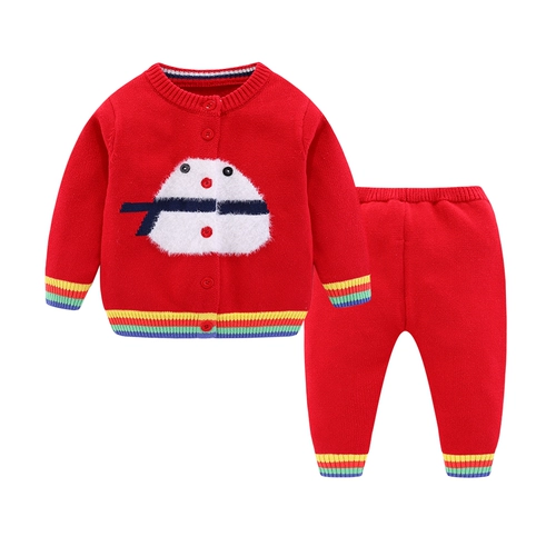 Осенний детский трикотажный свитер, кардиган для раннего возраста, 1-3 лет