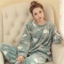 Confinement Autumn Dày Lady Pyjama Dễ thương Lông cừu Plush Slim Pyjama Mới dài tay mẹ và con gái mặc các kiểu đồ bộ mặc ở nhà đẹp Giống cái