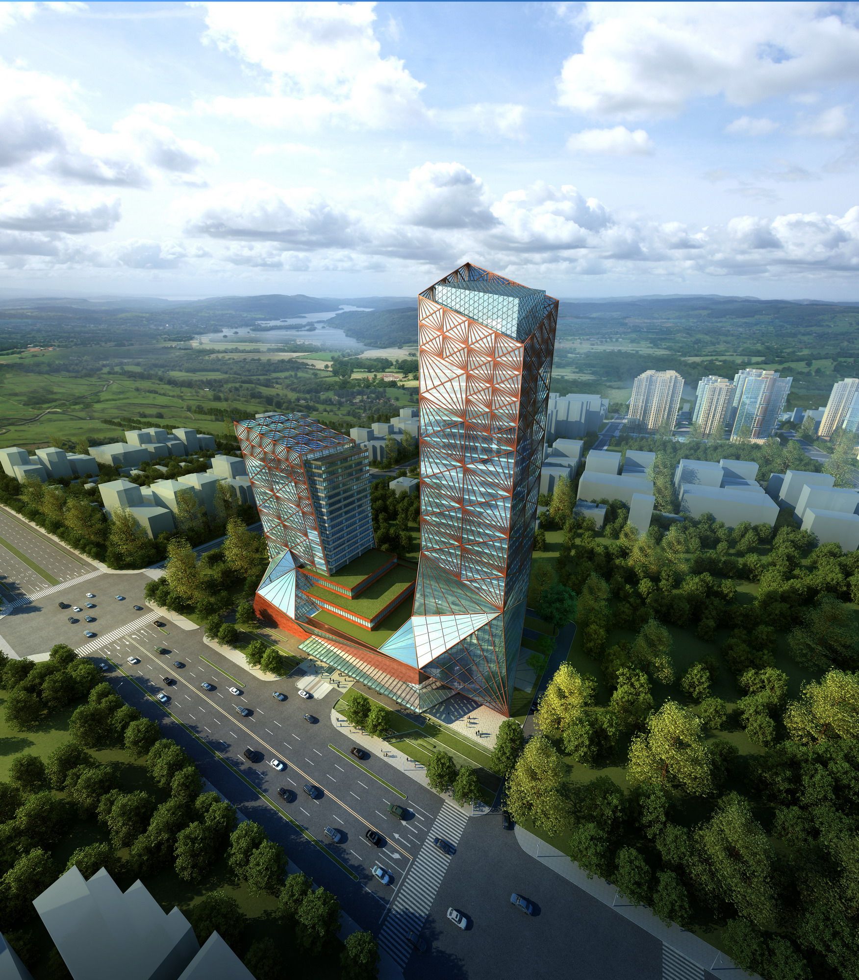 2015最新水晶石全模型建筑3d素材库室外建筑3d渲染场景max源文件