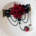 Halloween Red Rose Tua Bracelet Retro Baroque Luxury Wans Hand Chain Ring Một chuỗi dây đeo cổ tay Trang sức vòng tay nữ đẹp Vòng đeo tay Clasp