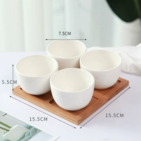 Цвет шампанского 4 Belly Cup Basin+4 Grid Bamboo -поддержка