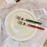 Подлинная французская сабля торт вилка ручной работы из нержавеющей стали 18/10 маленькая таверна серия цветов