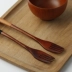 Muỗng gỗ tự nhiên đũa đũa muỗng nĩa sáng tạo bộ đồ ăn thìa đũa du lịch đặt bộ đồ ăn bằng gỗ - Đồ ăn tối đũa ăn cơm Đồ ăn tối
