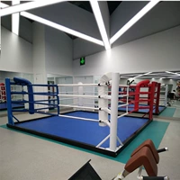 Национальная бесплатная доставка посадки -тип боксерская станция Взрослые дети разбросали кольцо Кангка Кайтай в боксерской комнате в помещении.