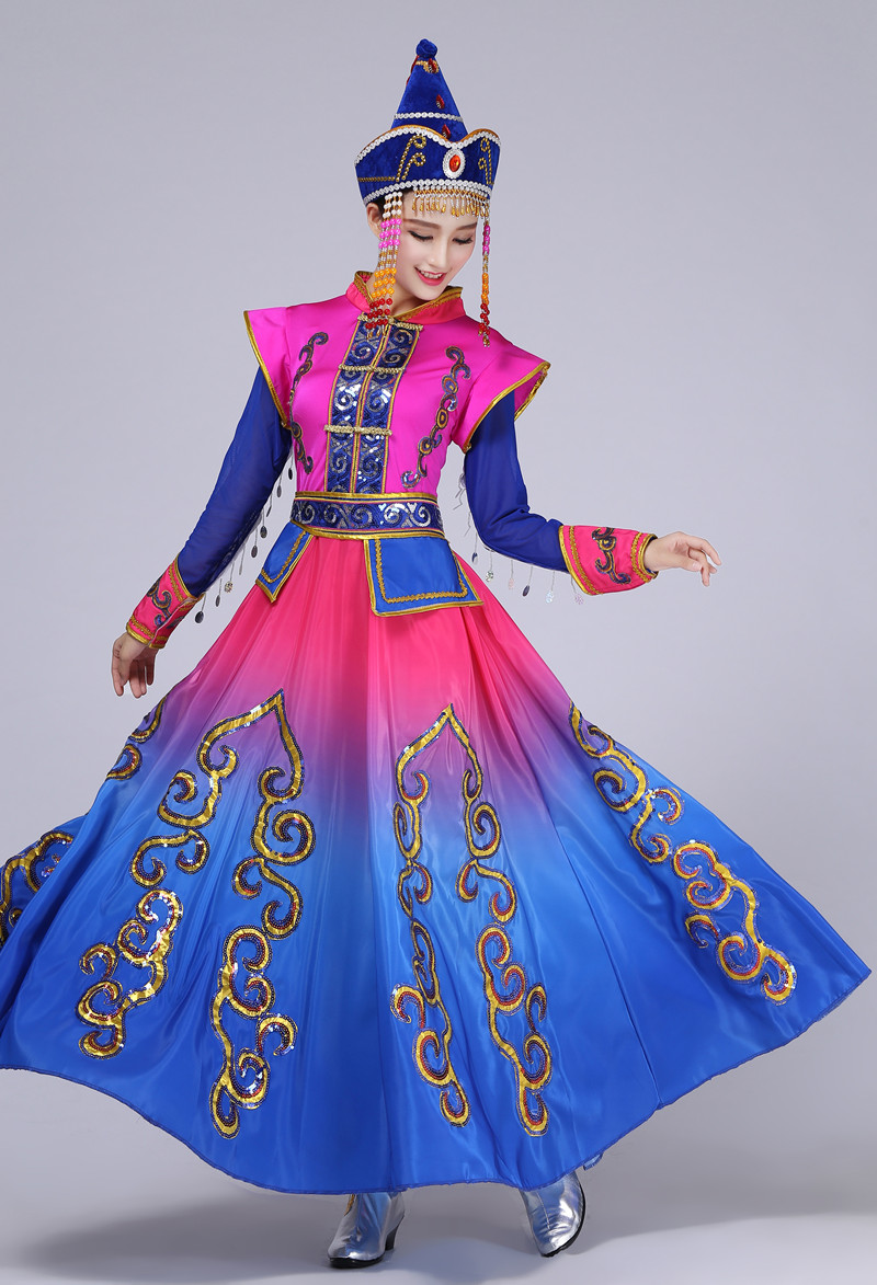 Монгольский женский национальный костюм фото
