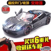 Sạc xe điều khiển từ xa xe ô tô Ferrari tốc độ cao trôi xe thể thao đua trẻ em trai gái không dây điều khiển từ xa xe