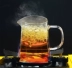 Ấm trà thủy tinh chịu nhiệt bằng thép không gỉ lọc trong suốt nhỏ vuông trà ấm bộ trà kung fu dày bình trà inox Trà sứ
