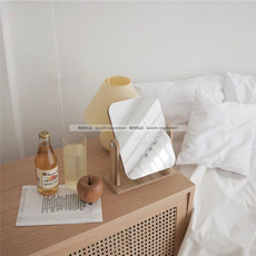 Зеркало 风物 镜子 韩风实木ins同款化妆镜摆拍道具宿舍梳妆镜民宿软装