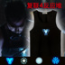 Sáng Iron Man Vest Cotton Nữ Boy Slim Thể hình Cơ bắp Chó Áo thun Không tay phức tạp 4 Quần áo lò phản ứng - Áo vest cotton áo vest nam tuổi 50 Áo vest cotton