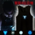 Sáng Iron Man Vest Cotton Nữ Boy Slim Thể hình Cơ bắp Chó Áo thun Không tay phức tạp 4 Quần áo lò phản ứng - Áo vest cotton Áo vest cotton