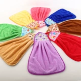 Вытрите ручную полотенце Коралловый бархатный шарф, настраиваясь на индивидуальную мультипликационную логотип