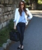 Xuất khẩu sang Pháp Short Slim Suit nhỏ Nữ dài tay Áo khoác cotton trắng Phụ nữ Xuân-Thu Top B896 - Business Suit áo blazer nữ đẹp Business Suit