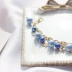 5548 Thanh Đảo Eraser Trang sức Nghệ thuật Nhật Bản Ngọt ngào Ngọt ngào Cô gái tươi mát Star Blue Pearl Bracelet