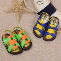 Летние детские сандалии для мальчиков, детская пляжная обувь, мягкая подошва, 1-2-3-4 лет