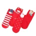 Tết Trung Quốc Vớ đỏ Nữ Mùa đông Đại học Hàn Quốc Phong cách Hoạt hình dễ thương Giáng sinh Stockings Năm mới Stomp Little Man Vớ - Vớ sợi tre