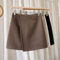 Осенняя демисезонная юбка, модная приталенная мини-юбка, 2021 года, в корейском стиле, с акцентом на бедрах, высокая талия, А-силуэт