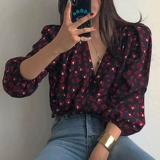 Брендовая шифоновая рубашка, французский стиль, в западном стиле