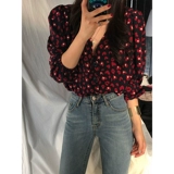 Брендовая шифоновая рубашка, французский стиль, в западном стиле