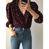 Брендовая шифоновая рубашка, французский стиль, в западном стиле