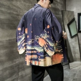 Ханьфу, японское кимоно, кардиган, одежда для защиты от солнца, плащ, китайский стиль, набивка пером