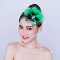 Два -колорные перья (зеленый -65