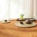 Trà lễ zero với trà mat tea set rơm nồi nồi nồi sắt nồi cát màu tím cách nhiệt mat placemat đế lót ly đơn giản mục vụ bình trà Trà sứ