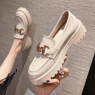 乐福鞋女夏年新款英伦风一脚蹬