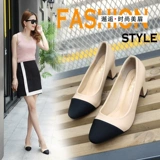 Сандалии, универсальная обувь на высоком каблуке, в стиле Шанель, популярно в интернете, в корейском стиле