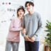 Mùa thu và mùa đông vài bộ đồ ngủ của phụ nữ được nhồi bông dài tay cotton không khí ba lớp ấm áp cộng với bông sinh viên phục vụ tại nhà kiểu đồ bộ Cặp đôi