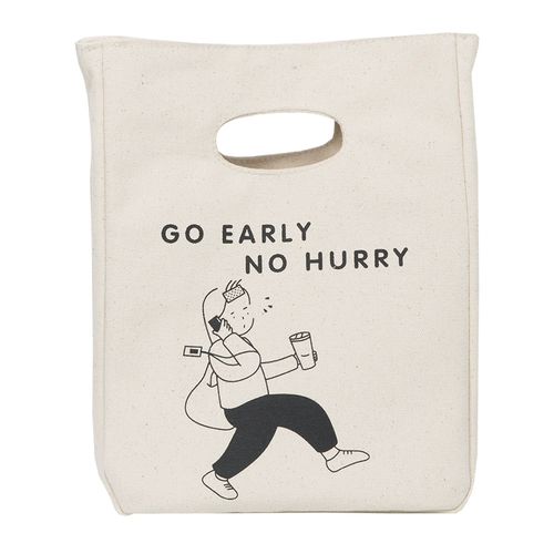 Японский термос, брендовая льняная сумка, сумка для ланча, простой и элегантный дизайн