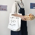Tang đường túi / túi vải Nhật Bản hoạt hình dính hình học sinh dễ thương vai túi vải mua sắm túi sinh viên nữ - Túi xách nữ