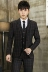 Bộ đồ vest nam phù hợp với áo ba lỗ kẻ sọc Hàn Quốc giản dị - Suit phù hợp