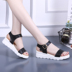 Mùa hè 2018 Dadongping sandal nêm trung niên nữ size nhỏ 33 34 size lớn 41 42 dép bà bầu chống trượt sandal Sandal