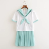 Японская студенческая юбка в складку для школьников, форма, костюм, комплект